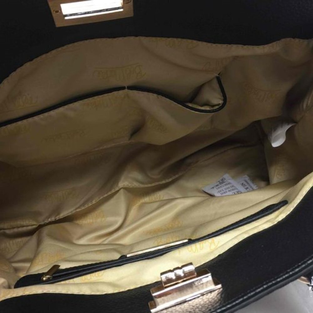 Bob Mackie Bradford Exchanges 2014 Black Leather Purse - Picture 9 of 12